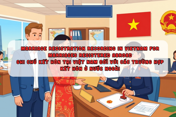 Ghi chú kết hôn tại Việt Nam đối với các trường hợp kết hôn ở nước ngoài