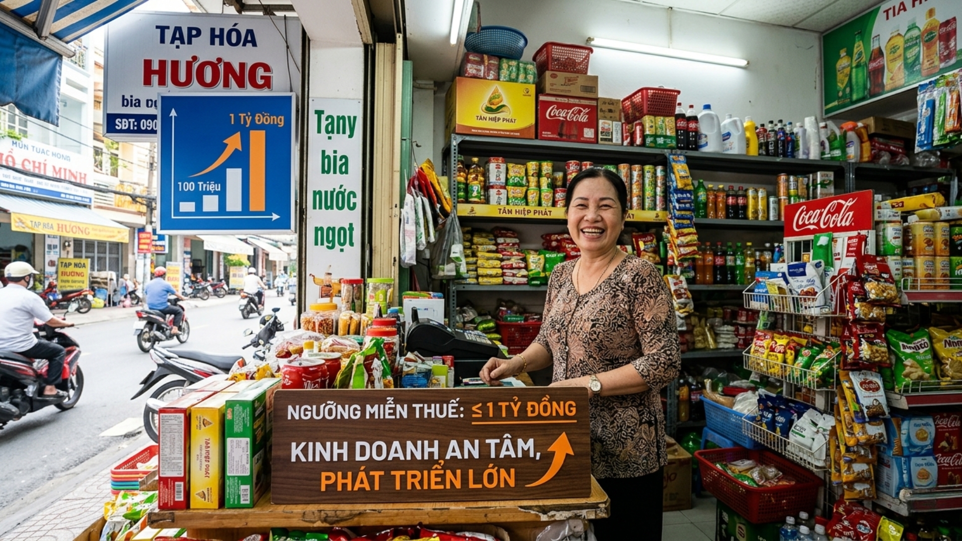 C&aacute;ch t&iacute;nh thuế TNCN, GTGT hộ kinh doanh 2026 theo ngưỡng doanh thu 1 tỷ