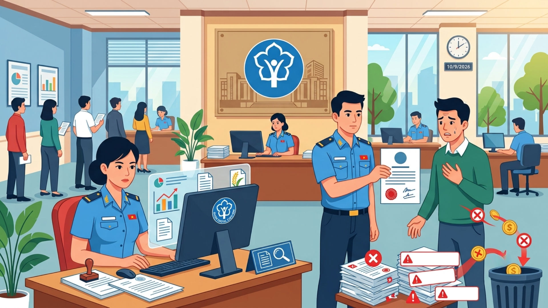 Mức xử phạt h&agrave;nh vi vi phạm hồ sơ hưởng BHXH, BHTN từ ng&agrave;y 10/9/2026