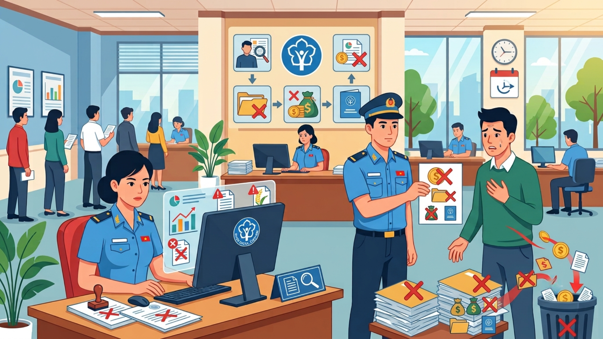 Mức xử phạt h&agrave;nh vi vi phạm hồ sơ hưởng BHXH, BHTN từ ng&agrave;y 10/9/2026