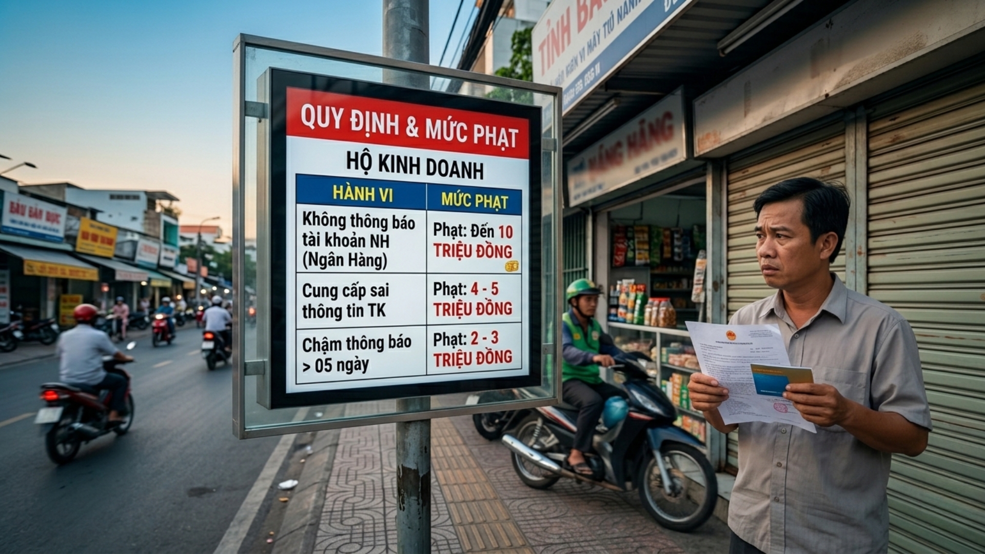 Những thủ tục hộ kinh doanh phải thực hiện trước ng&agrave;y 20/4/2026