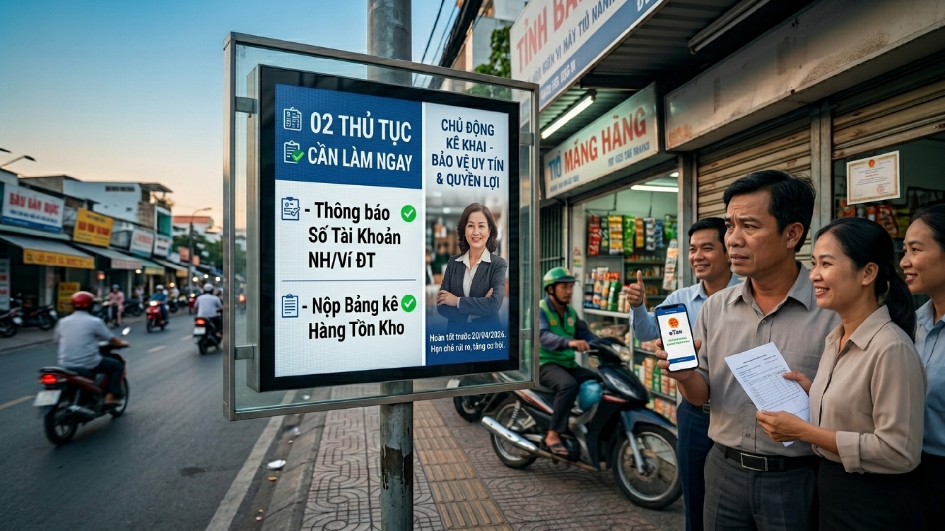 Những thủ tục hộ kinh doanh phải thực hiện trước ng&agrave;y 20/4/2026