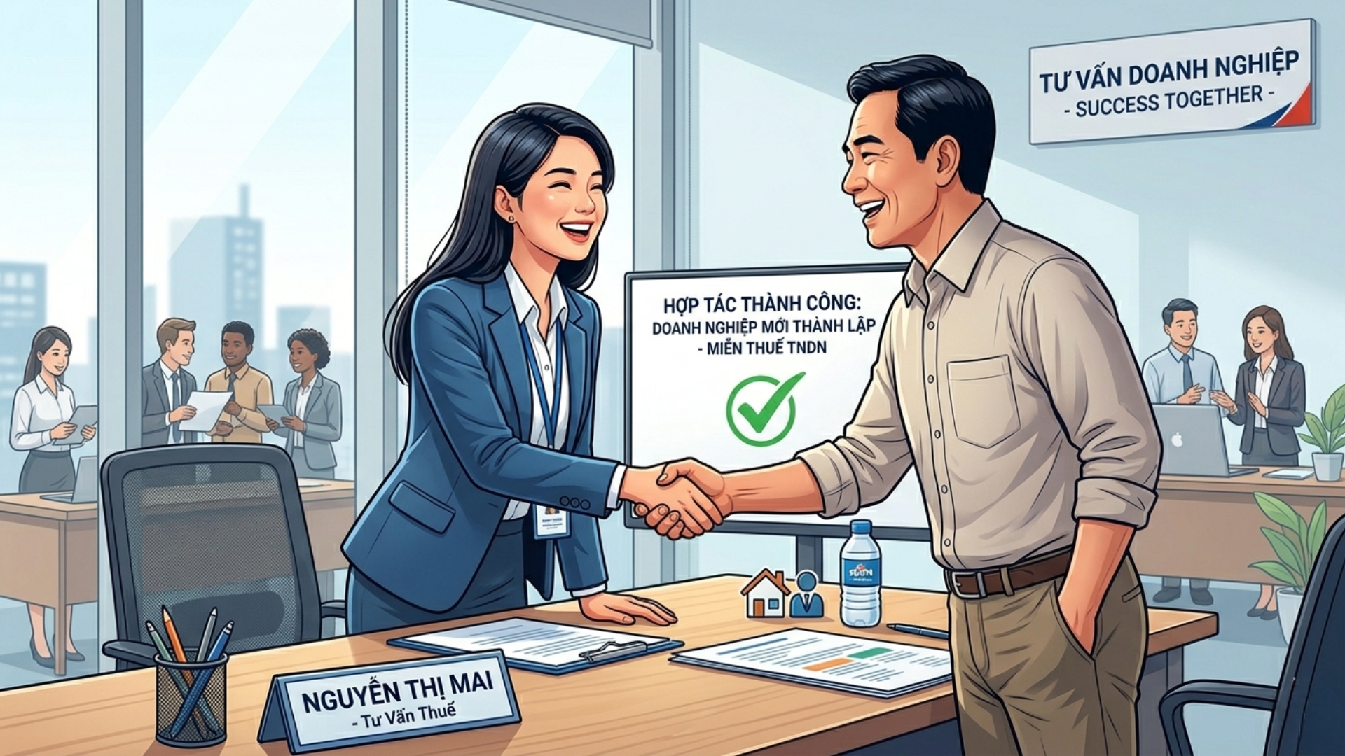  X&aacute;c định thời gian miễn thuế TNDN cho doanh nghiệp mới th&agrave;nh lập từ hộ kinh doanh