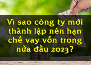 Vì sao công ty mới thành lập nên hạn chế vay vốn trong nửa đầu 2023?