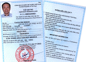 Temporary Reseidence Card in Vietnam
