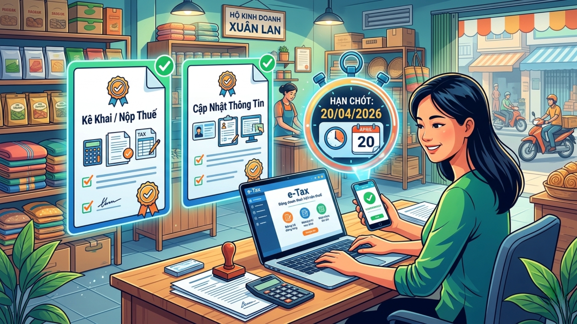 Những thủ tục hộ kinh doanh phải thực hiện trước ngày 20/4/2026